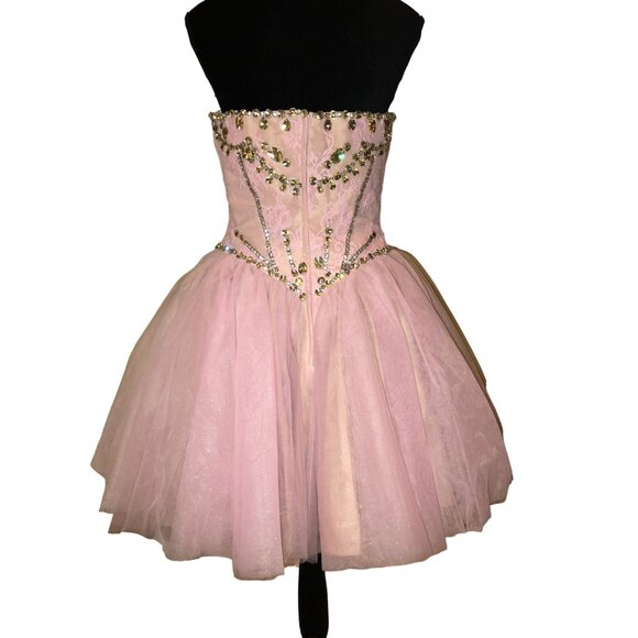 Luxury Designer Party Prom Dress Wedding Evening Cocktail Swarovski Corset Gown - Picture 16 of 16